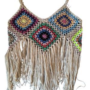 Crocheted Top Granny Square